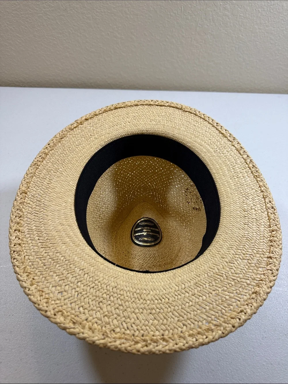 Goorin Bros Straw Fedora Hat with Brown Band
